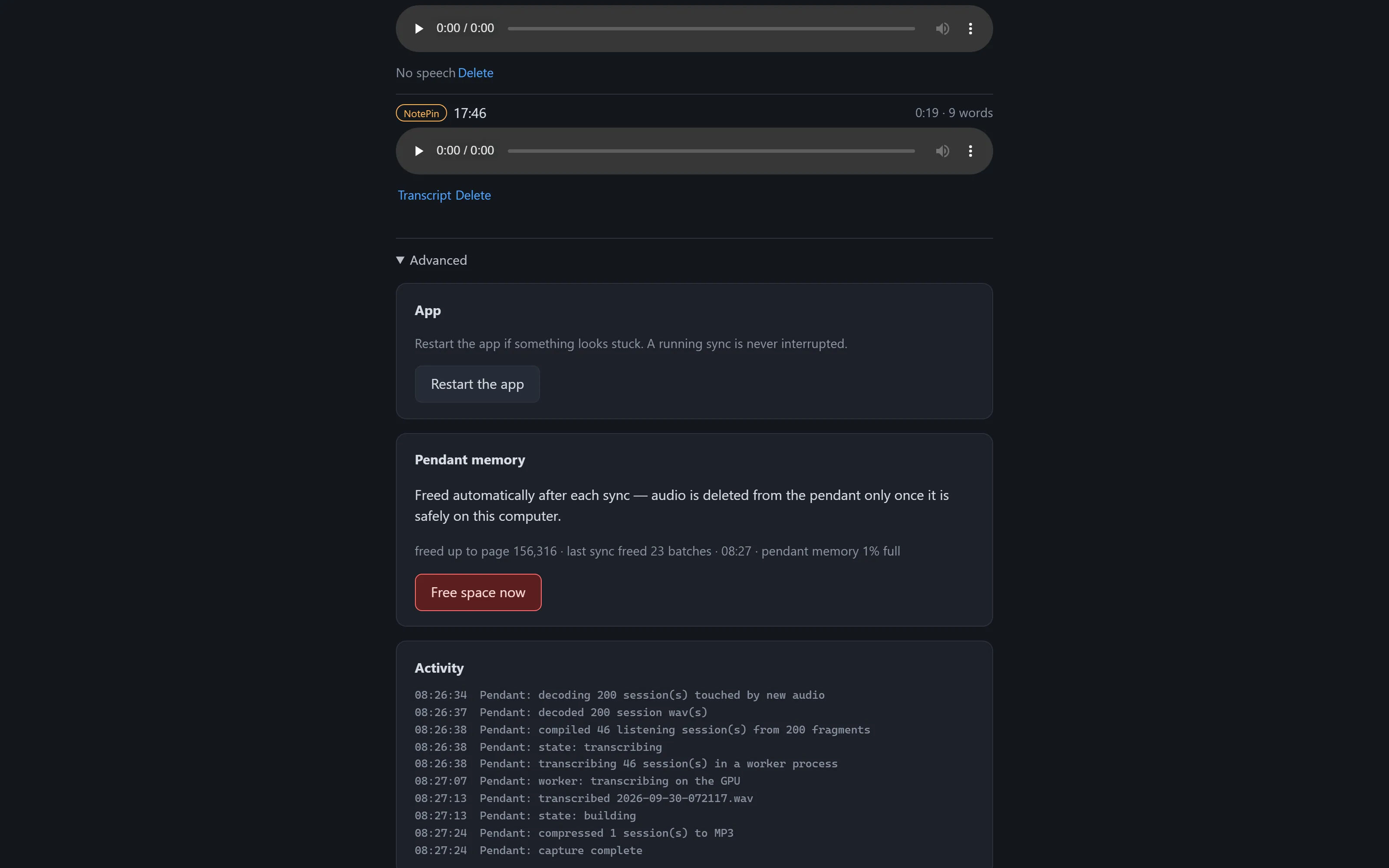 The gated Free-space-now deletion flow